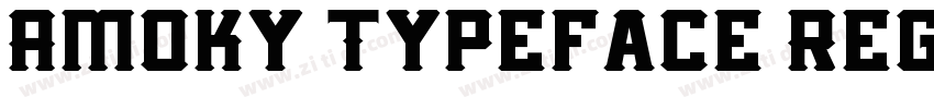 Amoky Typeface Regul字体转换